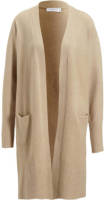 Imagine lang gebreid vest beige