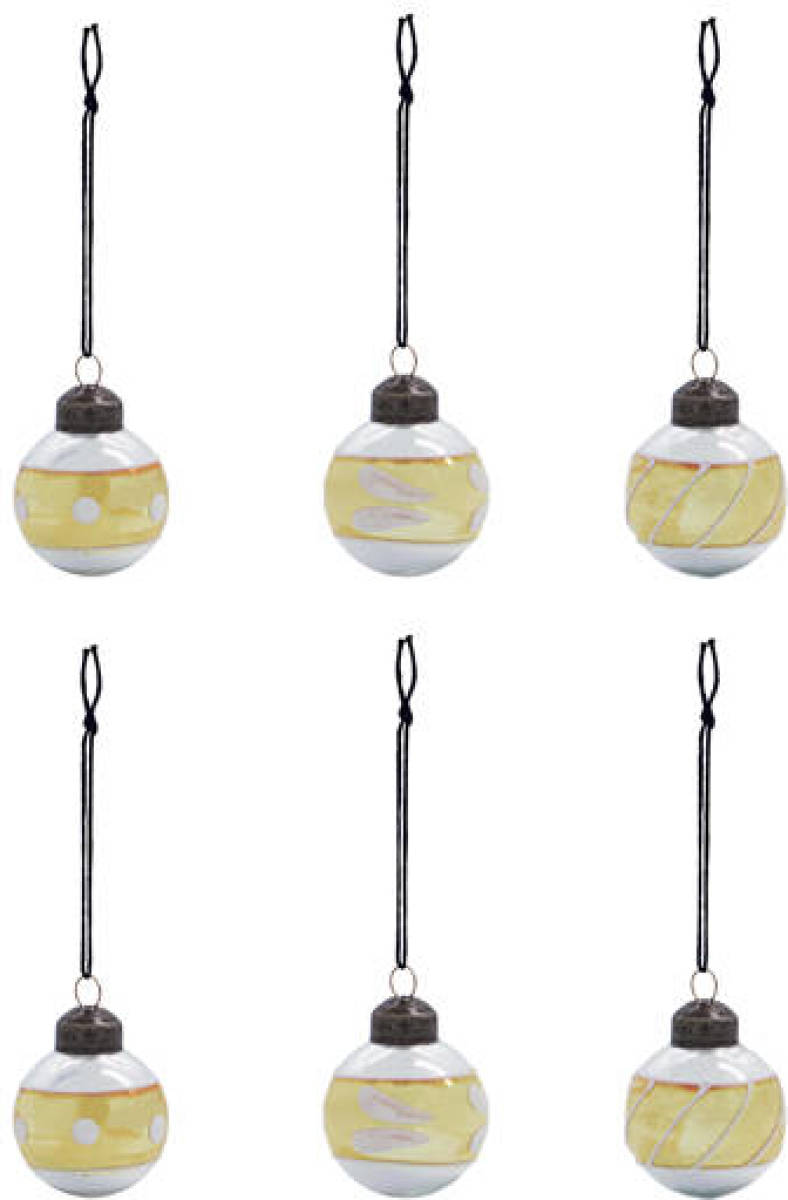 House Doctor kerstbal Glowi (set van 6) (ø4 cm)