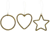 House Doctor kersthanger Beads (set van 3)