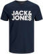 Jack & Jones ESSENTIALS T-shirt Jjecorp met logo donkerblauw