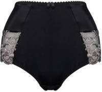 Plaisir +size high waist brazilian Valentine zwart/grijs