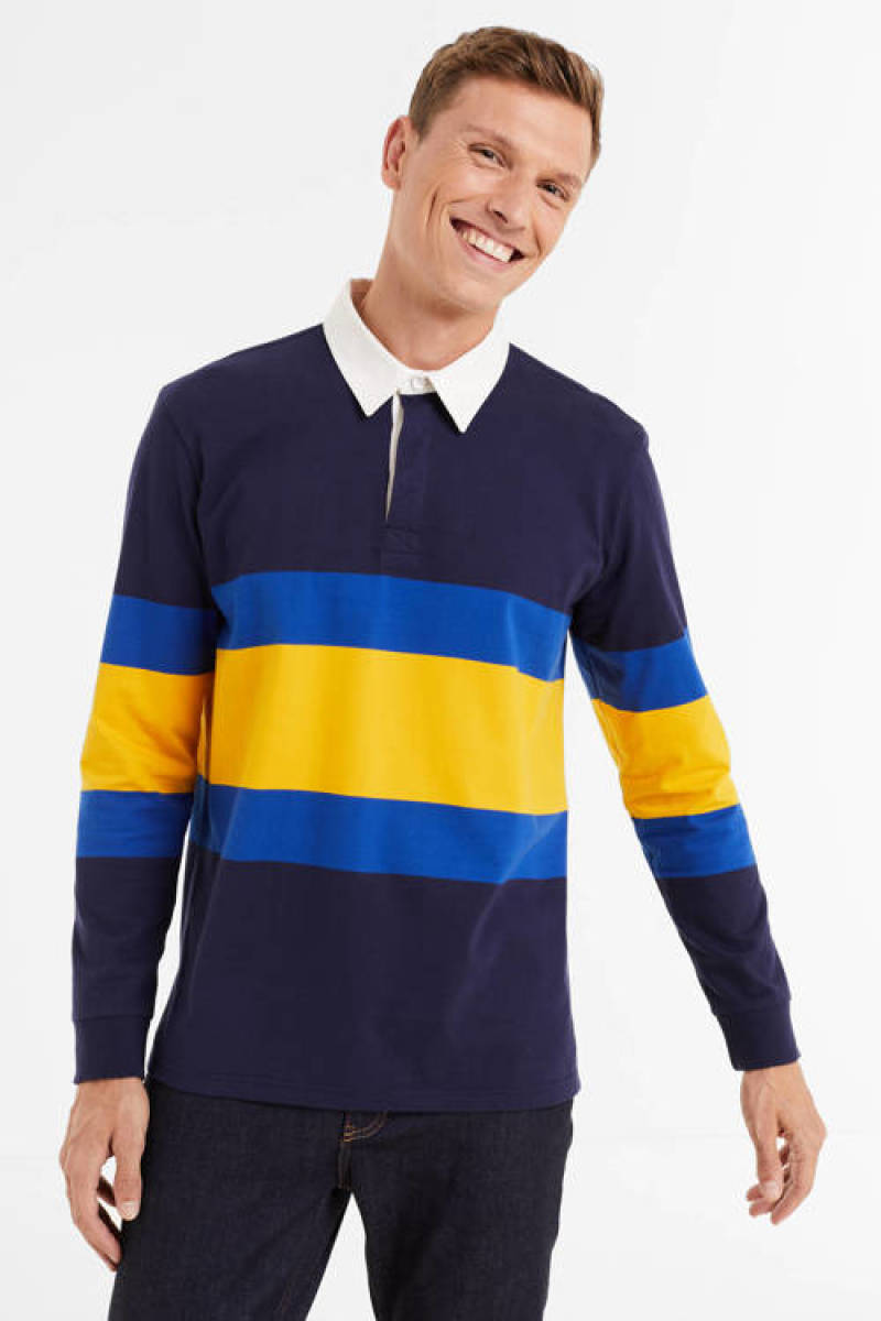 anytime colourblock rugby shirt