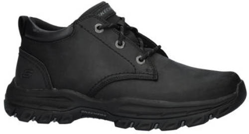 Skechers Knowlson Relaxed Fit gewaxt nubuck wandelschoenen zwart