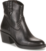 Mjus leren cowboylaarzen zwart