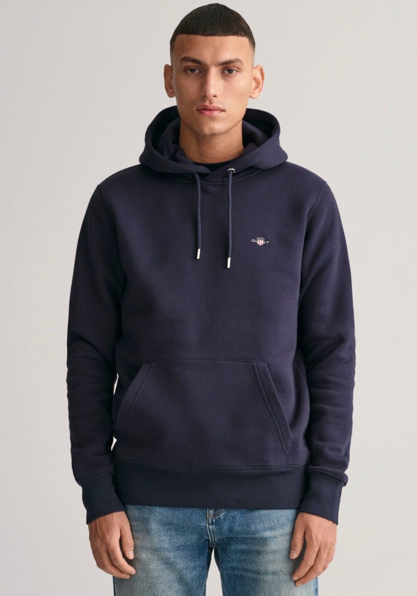 GANT hoodie Shield met logo evening blue
