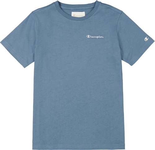 Champion T-shirt met logo grijsblauw