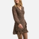 Korte Jurk Only  ONLKACEY FR L/S WRAP DRESS PTM