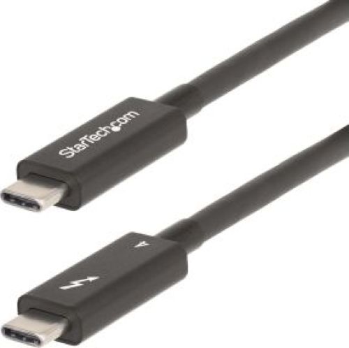 Startech .com A40G2MB-TB4-CABLE Thunderbolt-kabel 2 m 40 Gbit/s Zwart
