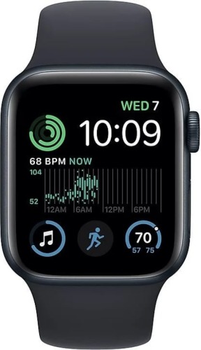 Apple Watch SE (2022) 40mm Midnight Aluminium Sportband M/L Smartwatch