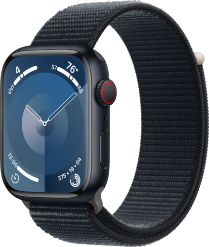 Apple Watch Series 9 45mm Midnight Aluminium Sport Loop Smartwatch