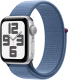 Apple Watch SE (2022) 40mm Zilver Aluminium Sport Loop Smartwatch Blauw
