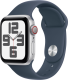Apple Watch SE (2022) 4G 40mm Zilver Aluminium Sportband S/M Smartwatch Blauw