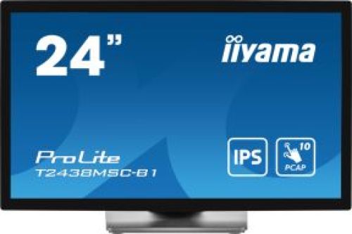 iiyama ProLite computer monitor 60,5 cm (23.8 ) 1920 x 1080 Pixels Full HD LED Touchscreen Zwart