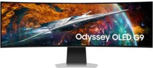 Samsung Odyssey LS49CG950SUXDU computer monitor 124,5 cm (49 ) 5120 x 1440 Pixels Dual QHD OLED Zilv