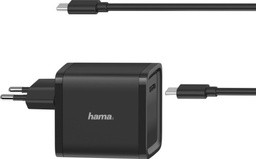 Hama UNIVERSELE USB-C-NOTEBOOK-NETADAPTER, POWER DELIVERY (PD), 5-20V/45W Voeding Zwart