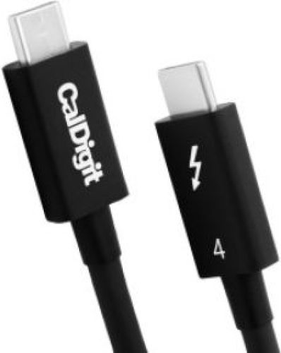 CalDigit TB4-P08B-540 Thunderbolt-kabel 0,8 m 40 Gbit/s Zwart