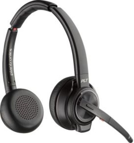 HP Poly Savi 8220 Headset Draadloos Hoofdband Kantoor/callcenter Bluetooth Oplaadhouder Zwart