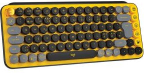 Logitech POP Keys Wireless Mechanical Keyboard With Emoji Keys toetsenbord Bluetooth Geel