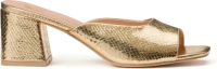 La Redoute Collections Plus Muiltjes met hak, metallic python effect
