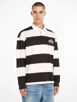 Tommy Jeans Gestreepte polo met lange losse mouwen