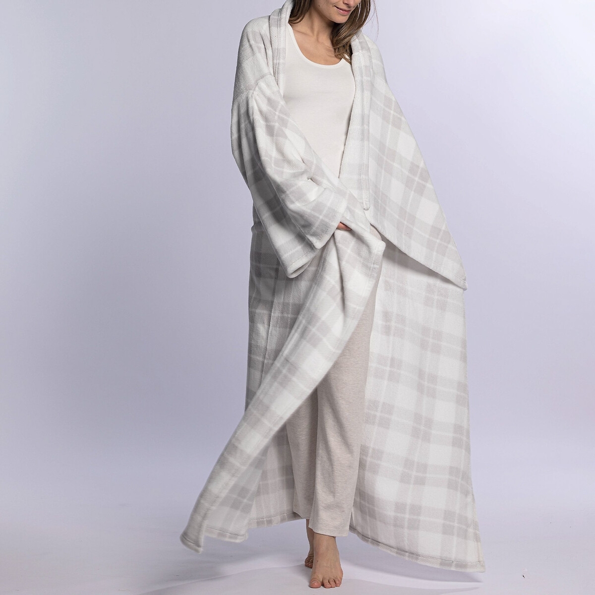 Melissa Brown Plaid met lange mouwen, heel zacht