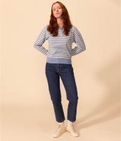 Petit Bateau Marineshirt met lange mouwen