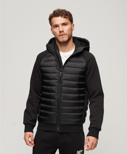 Superdry Gematelasseerde hoodie Storm Hybrid