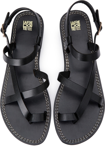 La Redoute Collections Sandalen met teenstuk Signature in leer