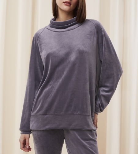 Triumph Sweater in fluweel homewear Cozy Comfort