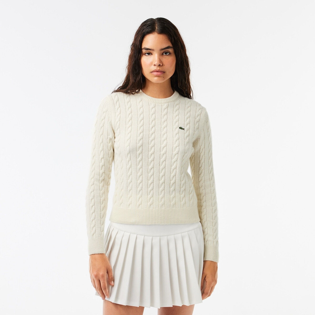 Lacoste Trui in kabeltricot