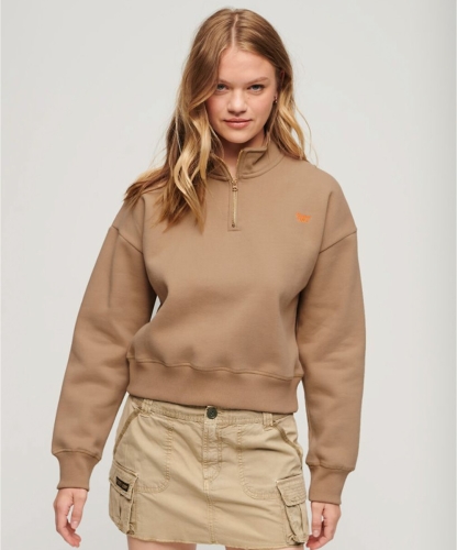 Superdry Sweater halve rits Essential