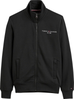 Tommy hilfiger Sweater met opstaande kraag, ritssluiting en tommy logo