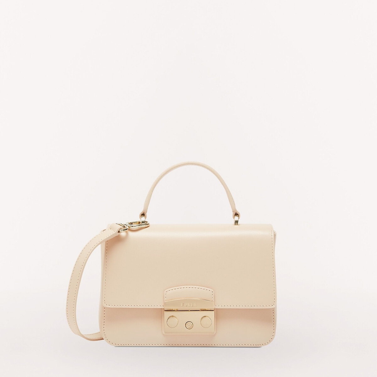 Furla Schoudertas in leer Metropolis Mini
