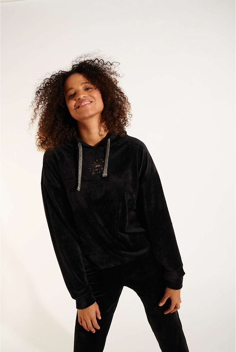 Banana Moon Oversized sweater in fluweel Bradley Sealake