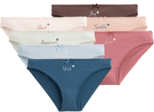 La Redoute Collections Set van 7 slips in rekbaar katoen