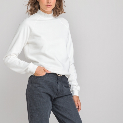 La Redoute Collections Sweater, kraag in tricot