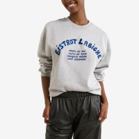 Maison Labiche Sweater met ronde hals, in katoen Ledru Bistrot Menu