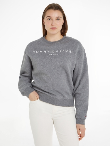 Tommy hilfiger Sweater met ronde hals en logo