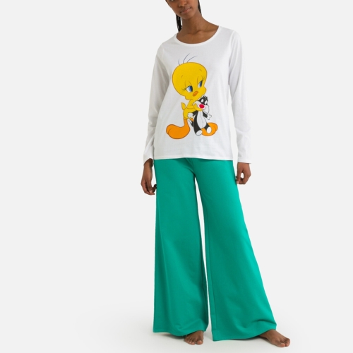 Tweety ! Pyjama met lange mouwen, wijde broek Titi