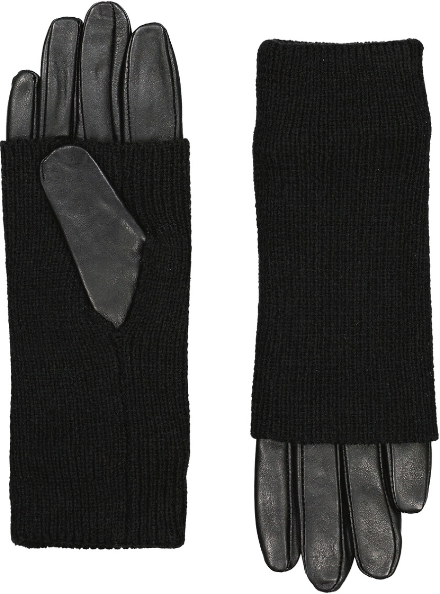 La Redoute Collections Handschoenen in leer, twee materialen