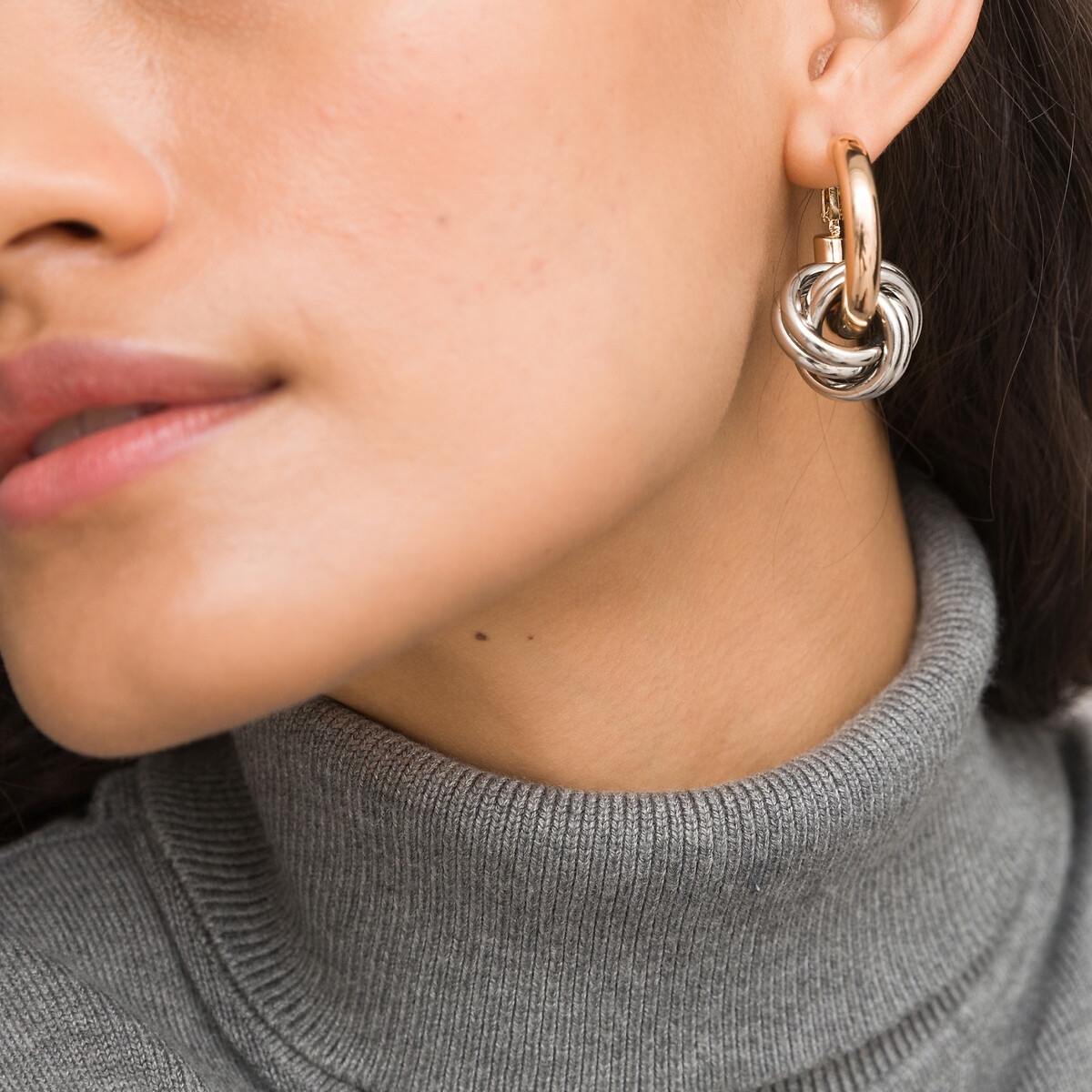 La Redoute Collections Oorbellen, getwiste ringen