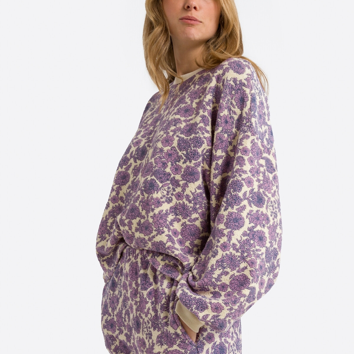 American Vintage Sweater met bloemenprint en ronde hals BOBYPARK