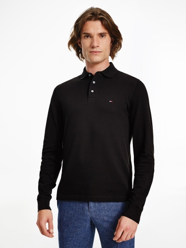 Tommy hilfiger Slim polo met lange mouwen 1985