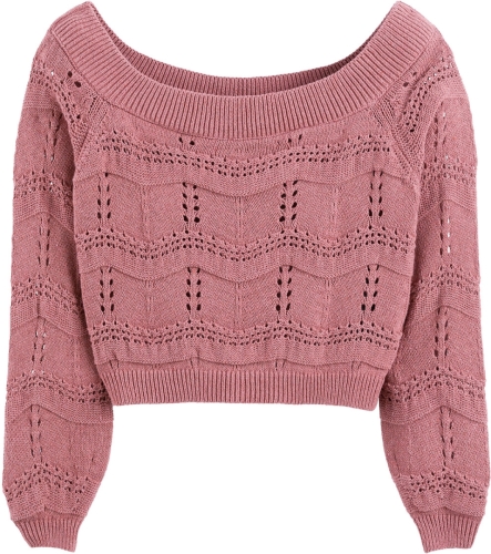 ONLY Petite Trui in fijn tricot, boothals