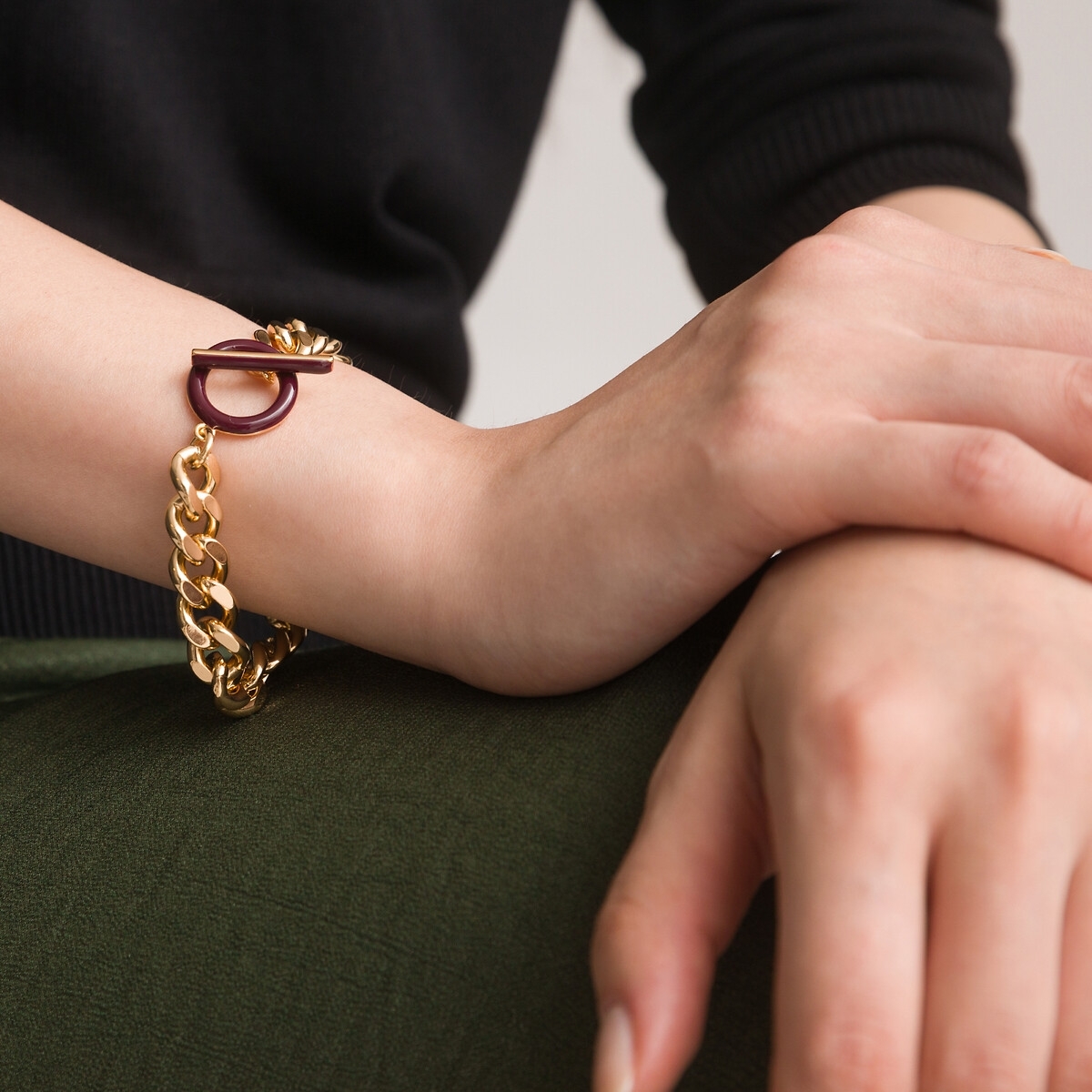 La Redoute Collections Armband met dikke schakels