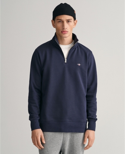 GANT Rechte sweater met1/2 rits