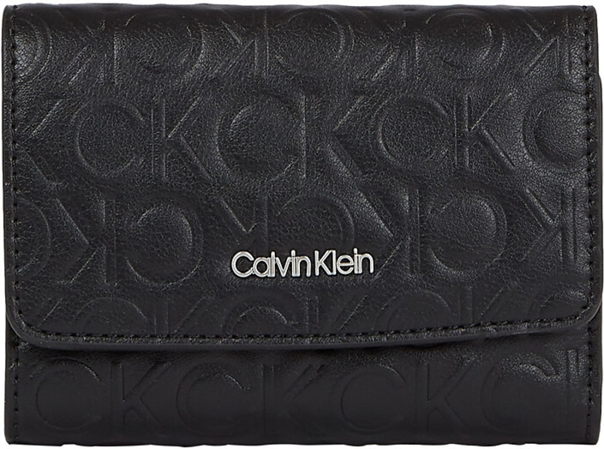 Calvin klein Gematelasseerde geldbeugel monogram