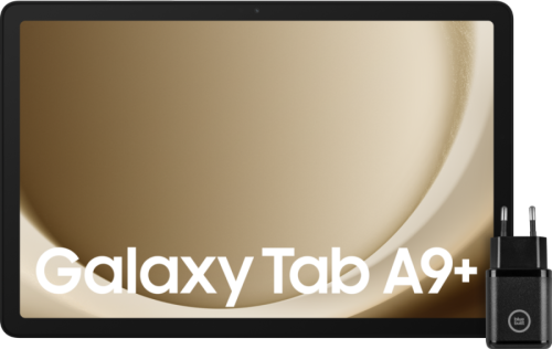 Samsung Galaxy Tab A9 Plus 11 inch 64GB Wifi Zilver + BlueBuilt Oplader