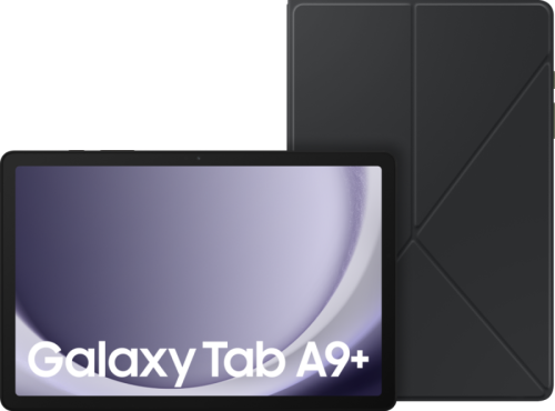 Samsung Galaxy Tab A9 Plus 11 inch 64GB Wifi + 5G Grijs + Book Case Zwart