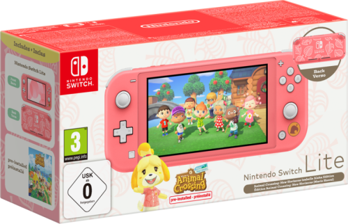 Nintendo Switch Lite Animal Crossing New Horizons Editie Roze